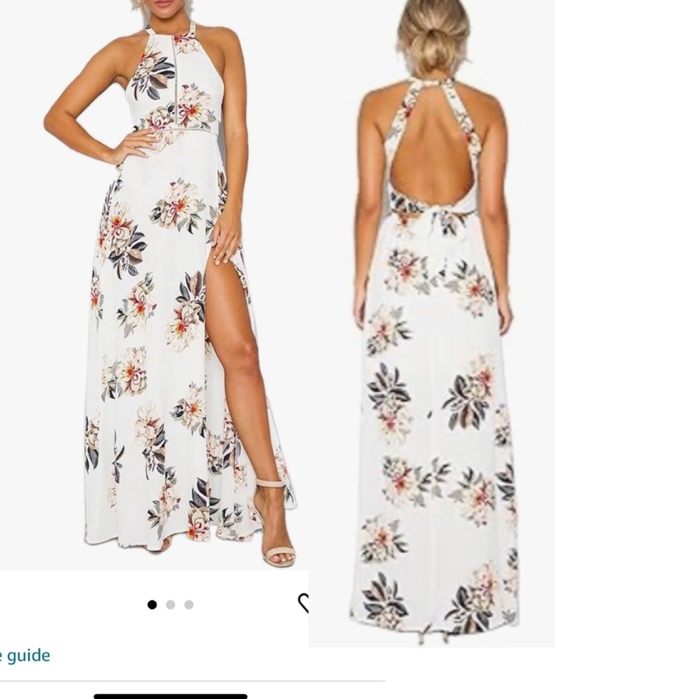 White floral Hawaiian dress lg